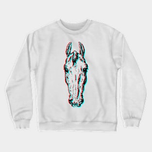 3D horse head Crewneck Sweatshirt